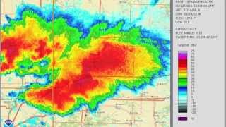 May 22 2011 Joplin Tornado Radar Loop [upl. by Irb317]