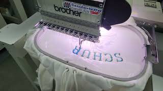 2003 Brother BE1201BAC Embroidery Machine First Test 122123 [upl. by Eelana]