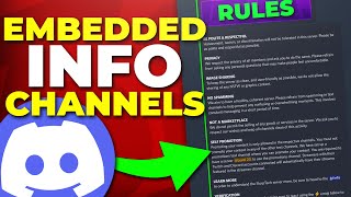 How to Make Embedded Info Channels on Discord Complete Guide [upl. by Suollecram]