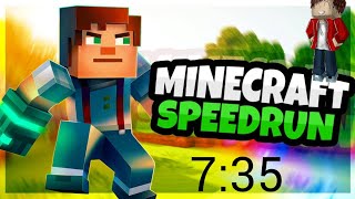 Minecraft Speedrun In Pocket Edition 735 World Record [upl. by Debarath135]