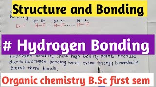 Hydrogen Bonding [upl. by Batory]