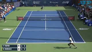 WINSTON SALEM OPEN 2019 HUBERT HURKACZ  FRANCES TIAFOE SKRÓT MECZU HIGHLIGHTS [upl. by Carlene]