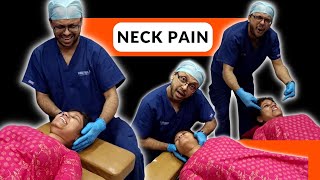 Suffering NECK Pain Treated with Chiropractic Treatment ASMR [upl. by Annahsohs]