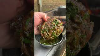 Chimichurri Steak Pinwheels  Over The Fire Cooking by Derek Wolf [upl. by Ardnua]