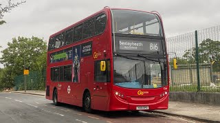 DFRV  London Central Route B16 Kidbrooke To Bexleyheath Bus Garage To Kidbrooke  E241 YX61DPO [upl. by Reffotsirk]