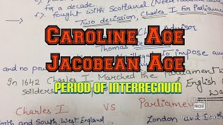 Jacobean Age  Caroline Age  Important Notes for NetSet Exams [upl. by Angelo]