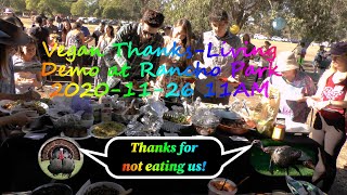 Annual Vegan Event at Rancho Park on Thanksgiving Day  Promo  Los Angeles [upl. by Airbma]