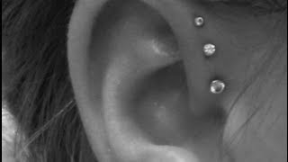 Cartilage Piercing With Needle [upl. by Elissa]