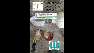 how to make phenol and acetylsalicylic acid from aspirin [upl. by Enined512]