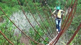 Adventure Travel Rope bridge  hanging bridges  Turismo Aventura Puente colgante Actividades [upl. by Handy395]