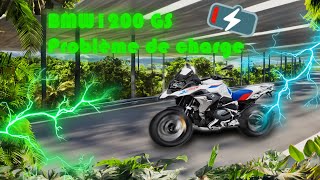 BMW 1200  1250 GS NE CHARGE PAS  BATTERIE HS  TEST STATOR ET RÉGULATEUR [upl. by Chrisman]