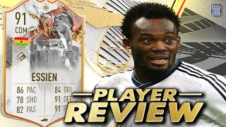 91 TROPHY TITANS ICON ESSIEN PLAYER REVIEW FIFA 23 Ultimate Team [upl. by Doownel]