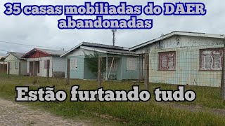 35 casas mobiliadas abandonadas na colônia de férias do DAER estão furtando e depenando tudo [upl. by Yeoz]