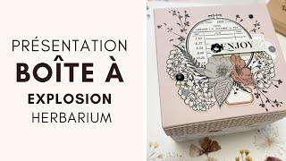 BOÎTE A EXPLOSION SCRAPBOOKING   quotHERBARIUMquot  par Juliette Scraplife [upl. by Tamara]