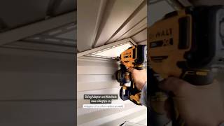 Vinyl siding installation tips  cordless roofing nailer [upl. by Gearhart]