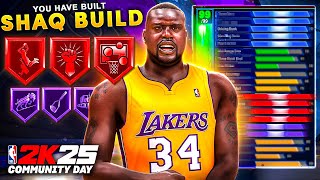 PRIME SHAQ CENTER BUILD ON NBA 2K25 99 STANDING DUNK  LEGEND REBOUND CHASER [upl. by Rivera]