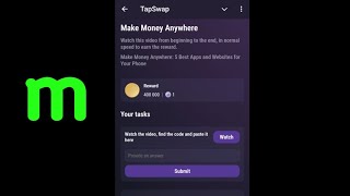 Make Money Anywhere 5 Best Apps and Website For Your Phone  Make Money Anywhere Tapswap Code [upl. by Ot805]