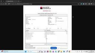 Société Générale Payslip sg bangalore infosys [upl. by Nnaira]