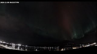 Kiruna Swedish lapland Northern Lights November 8th 2024 [upl. by Nutsud132]