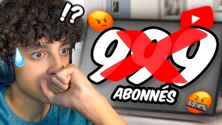 NE JAMAIS PASSER LES 1000 ABONNÉS EN LIVE [upl. by Birgit]