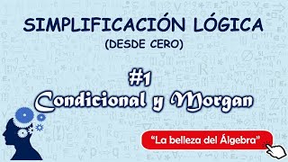 Simplificacion Logica 18  Implicacion logica Leyes de morgan y más DESDE CERO [upl. by Bennink]