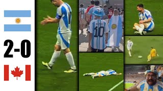 Argentina vs Canadá 20 Resumen de goles y momentos destacados  Highlights Argentina Canada [upl. by Enoval]