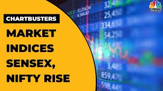 Sensex Up Nearly 400 Points Nifty Above 17600Mark  Chartbusters  CNBCTV18 [upl. by Sinnek]