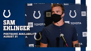 Sam Ehlinger Postgame  Preseason Week 2 at Vikings [upl. by Raye917]