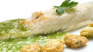 Receta de rodaballo con salsa verde y almejas rebozadas  Karlos Arguiñano [upl. by Hardner]