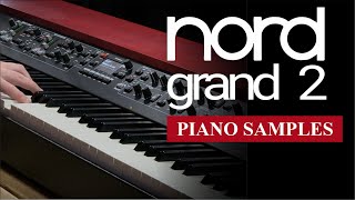 Nord Grand 2 Playing the Factory Installed Piano Samples  Bonners Music [upl. by Lauer374]