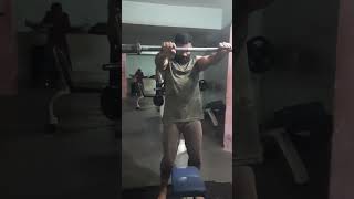 Barbell Front Raise Shoulder Workout for Beginner fitness gym motivation viral beard shorts [upl. by Ahael]