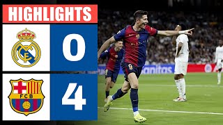 🔴 Resumen  REAL MADRID vs BARCELONA 0  4  HIGHLIGHTS  LaLiga 202425 [upl. by Animas]