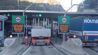 Crossing the tunnel Frejus from Italy to France with truck [upl. by Trebled]