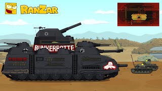 Bunker Rat Ratte RanZar Cartoons about tanks [upl. by Yesiad]