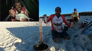 Acampamos na beira da praia para pescar Praia do Vargas  Praia Seca  Araruama [upl. by Koeninger]