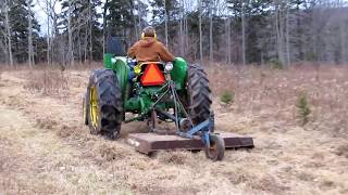 Ford 939 bush hog and John Deere 1010 HD [upl. by Etteloiv]