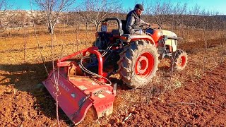 Kubota MK 5000 İle Türkay Kaydırmalı Rotovatör Cekimi [upl. by Haidabej]