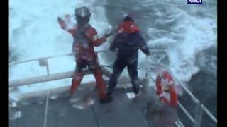 Padstow lifeboat rescues capsized yacht with 80yearold skipper [upl. by Shear514]