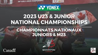 2023 YONEX U23 amp Junior National Championships  Court 1  U19 Finals [upl. by Naiditch]