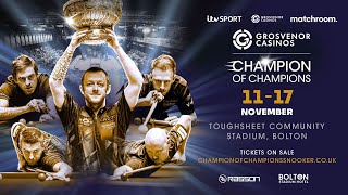 🔴 WATCH LIVE Neil Robertson VS Ali Carter in Champion of Champions 2024 [upl. by Onileba496]