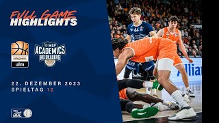 ratiopharm ulm vs MLP Academics Heidelberg  Full Game Highlights  Spieltag 12 Saison 2324 [upl. by Annwahs310]