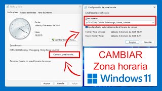 ✅ Como cambiar la HORA de mi Laptop en Windows 11 según Ubicación [upl. by Ecirtak244]