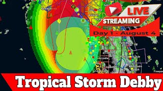 Intercepting Tropical storm Debby in Hardee County Florida [upl. by Aicilat]