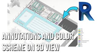 REVIT TUTORIAL  3D AXONOMETRIC VIEW WITH ANNOTATIONS AND ROOM LEGEND [upl. by Ymmik]