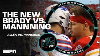 Patrick Mahomes vs Josh Allen is the new Tom Brady vs Peyton Manning  The Pat McAfee Show [upl. by Linnette]