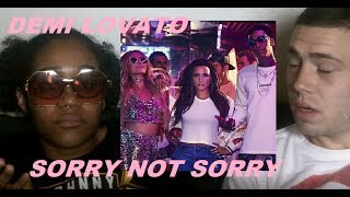 SORRY NOT SORRY DEMI LOVATO MUSIC VIDEO REACTION  SOUL SEARCHING [upl. by Nerrol]