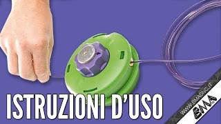 Testina per decespugliatore ACTIVE CON CARICAMENTO VELOCE DEL FILO  Istruzioni duso [upl. by Ozne234]