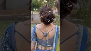 MAKE BEAUTIFUL FLOWER WITH HAIR HAIRSTYLE BY  MONIKA DAVE MAKEOVER [upl. by Alusru]