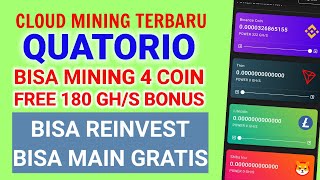 MINING SHIBA INU BNB TRX DAN LTC TERBARU QUATORIO  BISA MINING 4 COIN SECARA GRATIS [upl. by Elbert633]