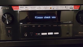 Denon AVRX3800H Initial Setup Firmware Update Issues [upl. by Debee]